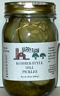 glass of Barry Farm Kosher Dill Pickles