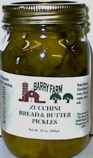 glass of Barry Farm Zucchini Bread and Butter Pickles