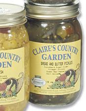 glass of Claire's Country Garden Pickles