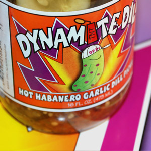Dynamite Dill Hot Habanero Garlic pickles